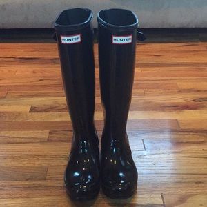 Original hunter tall boot glossy black